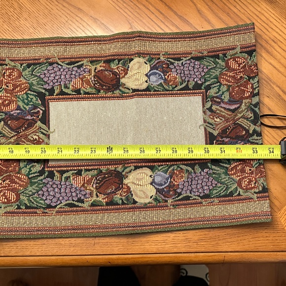 Fruit and Floral Tapestry Table Runner - Picture 1 of 7